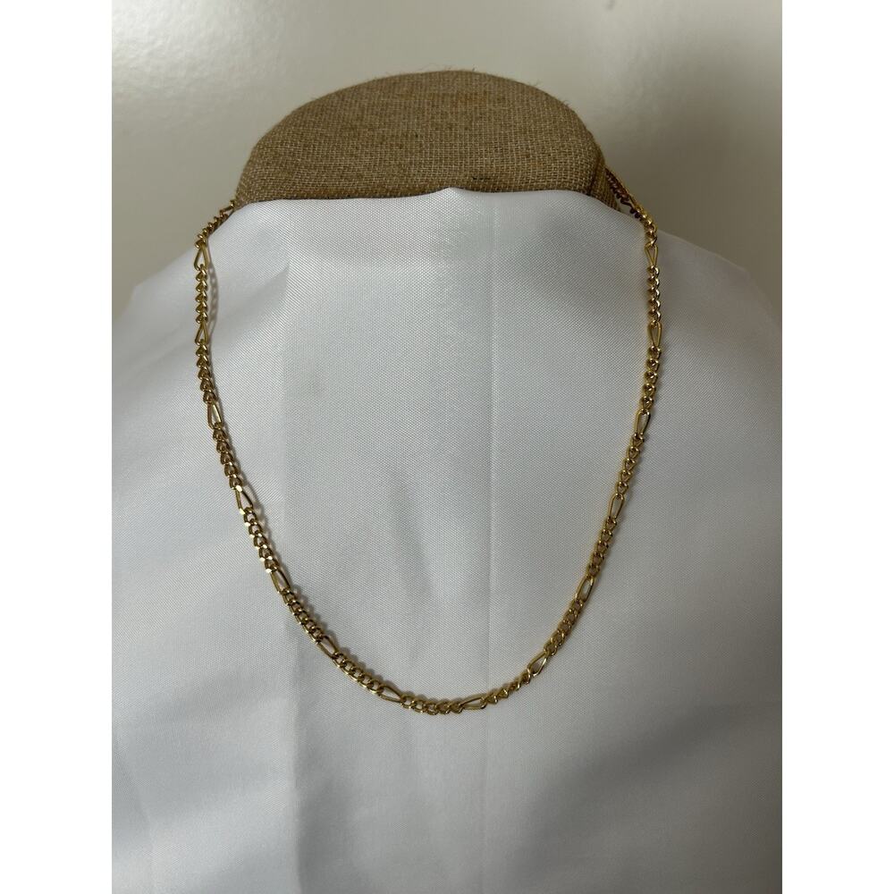 Lovely 14k Gold Plated Figaro Chain. 20”